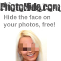 PhotoHide - hide the face on your photos, free!